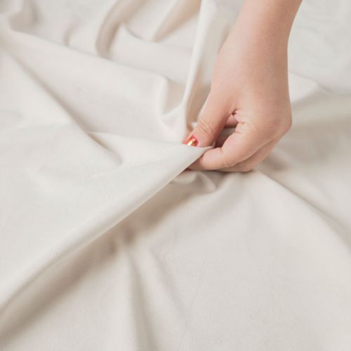 PREMIUM ALLURE Ekskluzywna tkanina zasłonowa na metry Velvet, wysokość 280 cm, kolor ecru