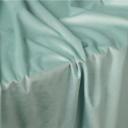 Welwetowy materiał na zasłony, kolor miętowy, wysokość 300 cm, Velvi - sprzedawany na metry