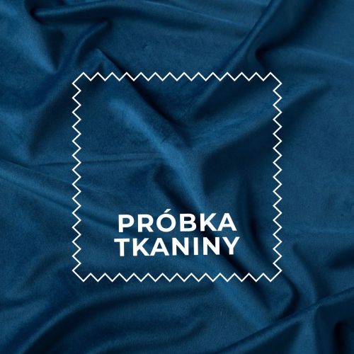 Próbka tkaniny Premium Allure, kolor ciemny niebieski z kolekcji Velvet