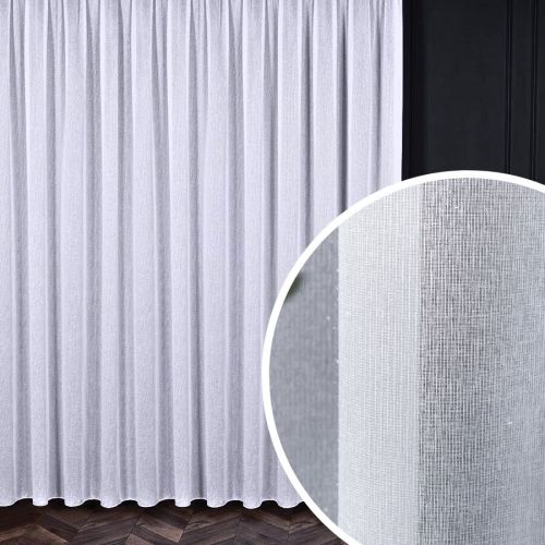 PREMIUM ALLURE Firana gotowa na taśmie marszczącej Alison, rozmiar 420x270 cm, kolor biały