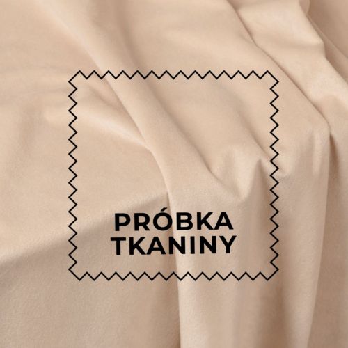 Próbka tkaniny welwet kolor jasny beżowy Velvi