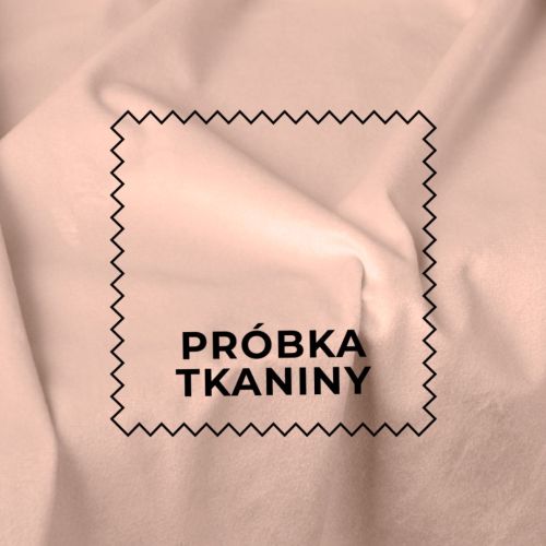 Próbka tkaniny welwet kolor różowy Velvi