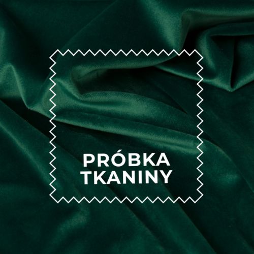 Próbka tkaniny welwet kolor butelkowa zieleń Velvi