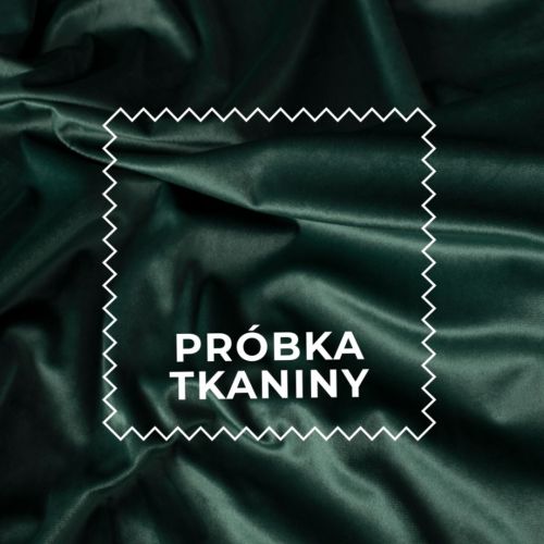 Próbka tkaniny welwet kolor szmaragdowy zielony Velvi