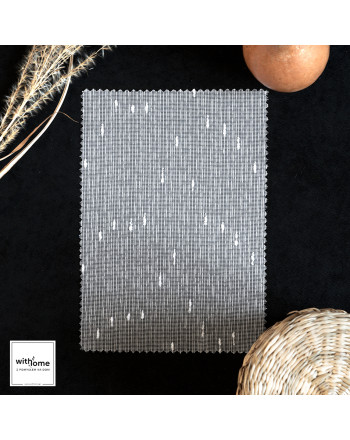 Próbka firany deszczyk 000163 kolor biały