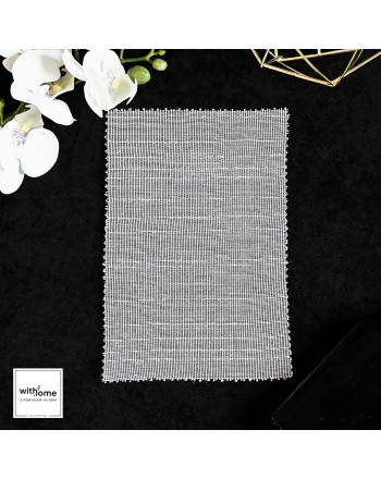 Próbka firany siatka z błyszcąca nitką 001155 kolor biały