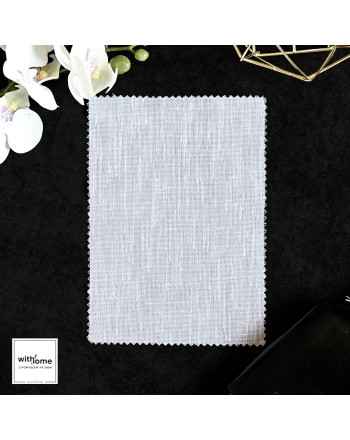 Próbka firany błyszczącej 001201 kolor biały