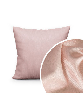 Poszewka dekoracyjna z tkaniny wodoodpornej z dodatkiem metalizowanej przędzy, kolor pudrowy róż, rozmiar 40x40 cm, Emma