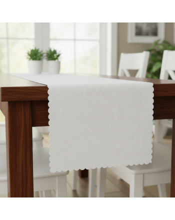 Bieżnik wodoodporny, kolor biały, rozmiar 90x160 cm, Alisa