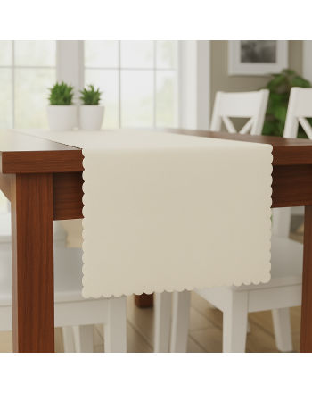 Bieżnik wodoodporny, kolor kremowy, rozmiar 90x160 cm, Alisa