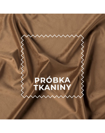 Próbka tkaniny VELVET kolor 015 ciepły brązowy