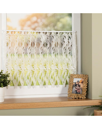 Zazdrostka gipiurowa ze wzorem o liściastym splocie, kolor naturalny, 3 wysokości - sprzedawana na metry