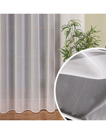 Długa delikatna firana do salonu dostępna w 2 wysokościach - oferowana w metrażu 