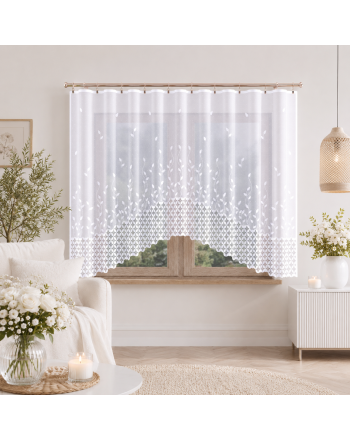   Firanka do kuchni żakardowa gotowa, Silva 300x160