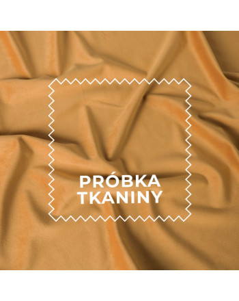 Próbka tkaniny Premium Allure, kolor szafranowy z kolekcji Velvet