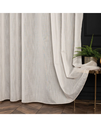 PREMIUMA ALLURE Firanka zakończona ołowianką, wysokość 300 cm, kolor naturalny beżowy - szyta na wymiar