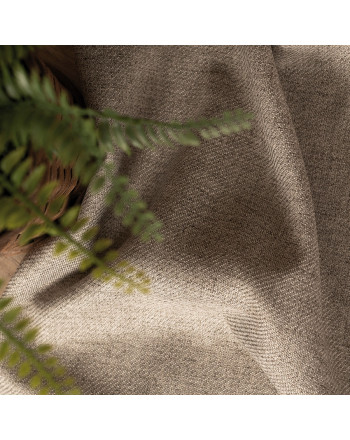 PREMIUM ALLURE Ekskluzywna tkanina zasłonowa Cyrus, wysokość 300 cm, kolor ciemny beżowy - sprzedawana na metry