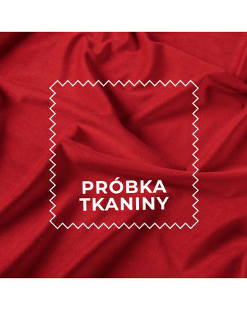 Próbka tkaniny Premium Allure, kolor czerwony z kolekcji Velvet