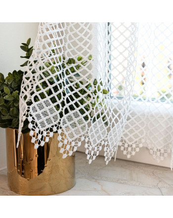 Panelowa zazdrostka gipiurowa, kolor biały, oferowana w 3 wysokościach - sprzedawana na metry