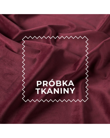 Próbka tkaniny VELVET kolor 045 bordowy