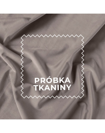 Próbka tkaniny VELVET kolor 074 ciepły jasny szary