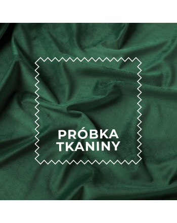 Próbka tkaniny Premium Allure, kolor butelkowa zieleń z kolekcji Velvet