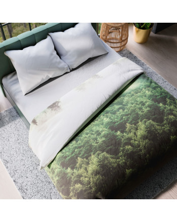 Komplet pościeli z bawełny satynowej, 2 rozmiary, Forest