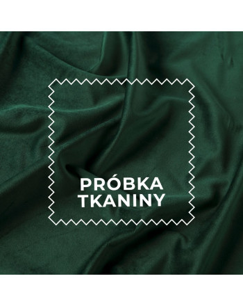 Próbka tkaniny Premium Allure, kolor ciemny zielony z kolekcji Velvet