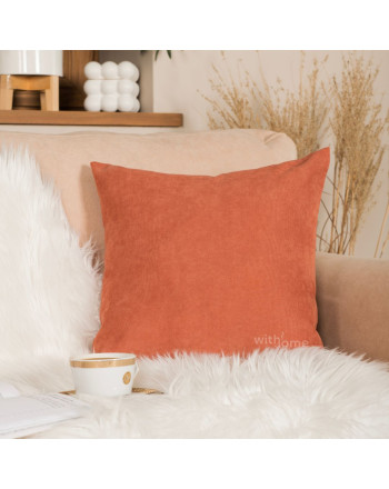 Poszewka na poduszkę welurowa, kolor rdzawy, rozmiar 40x40 cm, Milas
