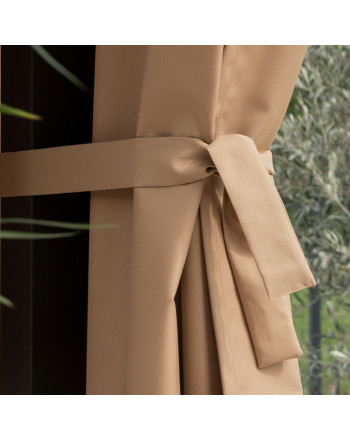 Szarfa dekoracyjna do zasłon tarasowych, rozmiar 5x140 cm, kolor ciepły brązowy