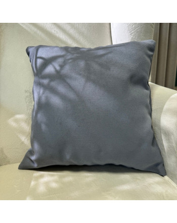 Poszewka dekoracyjna Idalia o strukturze płótna, kolor szary, rozmiar 40x40 cm