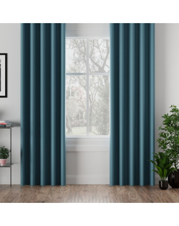 Granatowa Zasłona Blackout na Wymiar | 95% Zaciemnienia | Niebieskie Zasłony Zaciemniające