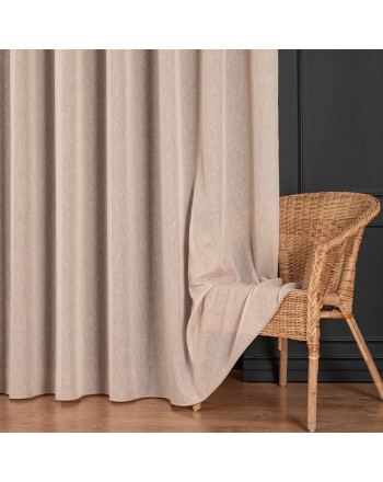 Elegancka firanka do salonu z deszczykiem po całości, kolor łososiowy, wysokość 300 cm - sprzedawana na metry