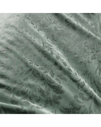 Materiał na zasłony ze wzorem botanicznym Madeleine, kolor zielony wysokość 300 cm - sprzedawany na metry