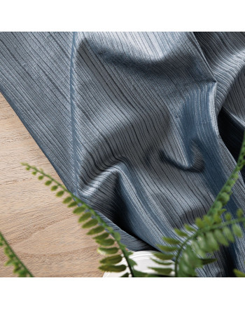 Materiał na zasłony o delikatnej strukturze przypominającej sztruks Charlotta, kolor szaroniebieski, wysokość 300 cm