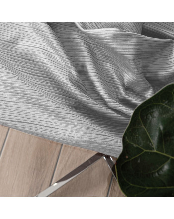 Materiał na zasłony o delikatnej strukturze przypominającej sztruks Charlotta, kolor jasny szary, wysokość 300 cm