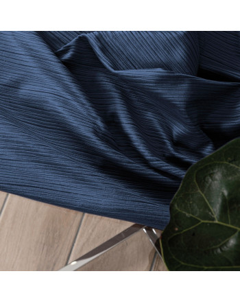 Materiał na zasłony o delikatnej strukturze przypominającej sztruks Charlotta, kolor niebieski, wysokość 300 cm