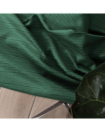 Materiał na zasłony o delikatnej strukturze przypominającej sztruks Charlotta, kolor butelkowy zielony, wysokość 300 cm