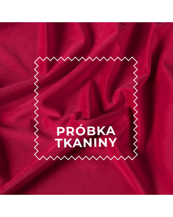 Próbka tkaniny VELVET kolor 040 malinowy