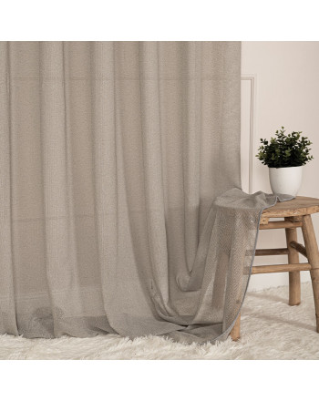 Allure firana typu bukla z ołowianką, kolor szaro-zielony, wysokość 300cm, Aisha - sprzedawana na metry