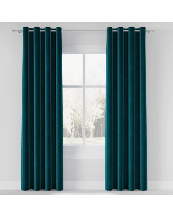 Tkanina zasłonowa welwetowa, kolor petrol, szerokość 150 cm, sprzedawana na metry