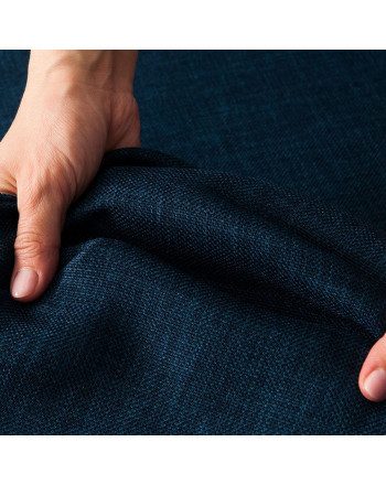 PREMIUM ALLURE Ekskluzywna tkanina zasłonowa zaciemniająca na metry Dante, wysokość 300 cm, kolor szafirowy