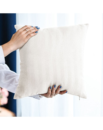 Poszewka dekoracyjna Jodełka, kolor kremowy, rozmiar 40x40 cm