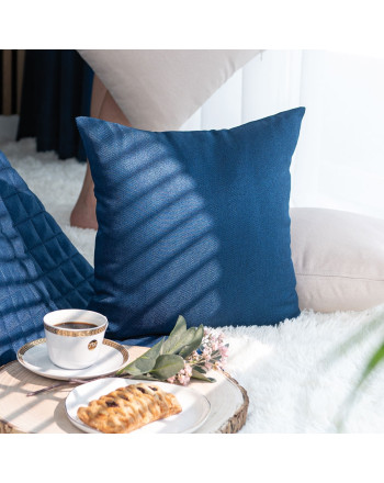 Poszewka dekoracyjna Jodełka, kolor niebieski, rozmiar 40x40 cm