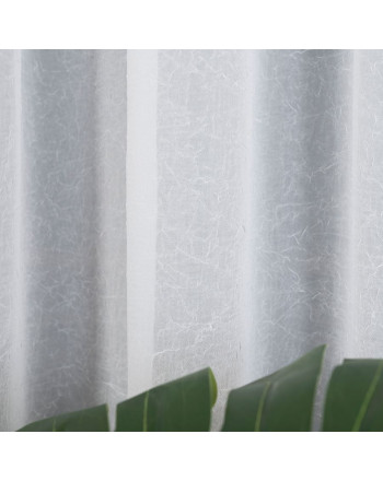 Firana woal kreszowany z obciążnikiem kolor biały, wysokość 275 cm, 000101 - sprzedawana na metry