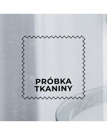 Próbka firany woal trudnopalny 000101 kolor biały