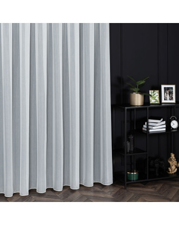 PREMIUM ALLURE Firanka na metry z ołowianką Gajana, wysokość 300 cm, kolor biały