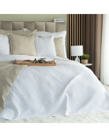 Narzuta na łóżko Avila, kolor biały, dostępna w 3 rozmiarach