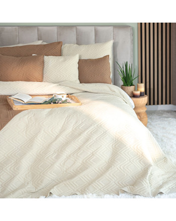 Narzuta na łóżko Avila, kolor beżowy, dostępna w 3 rozmiarach