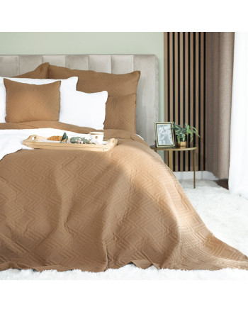 Narzuta na łóżko Avila, kolor brązowy, dostępna w 2 rozmiarach